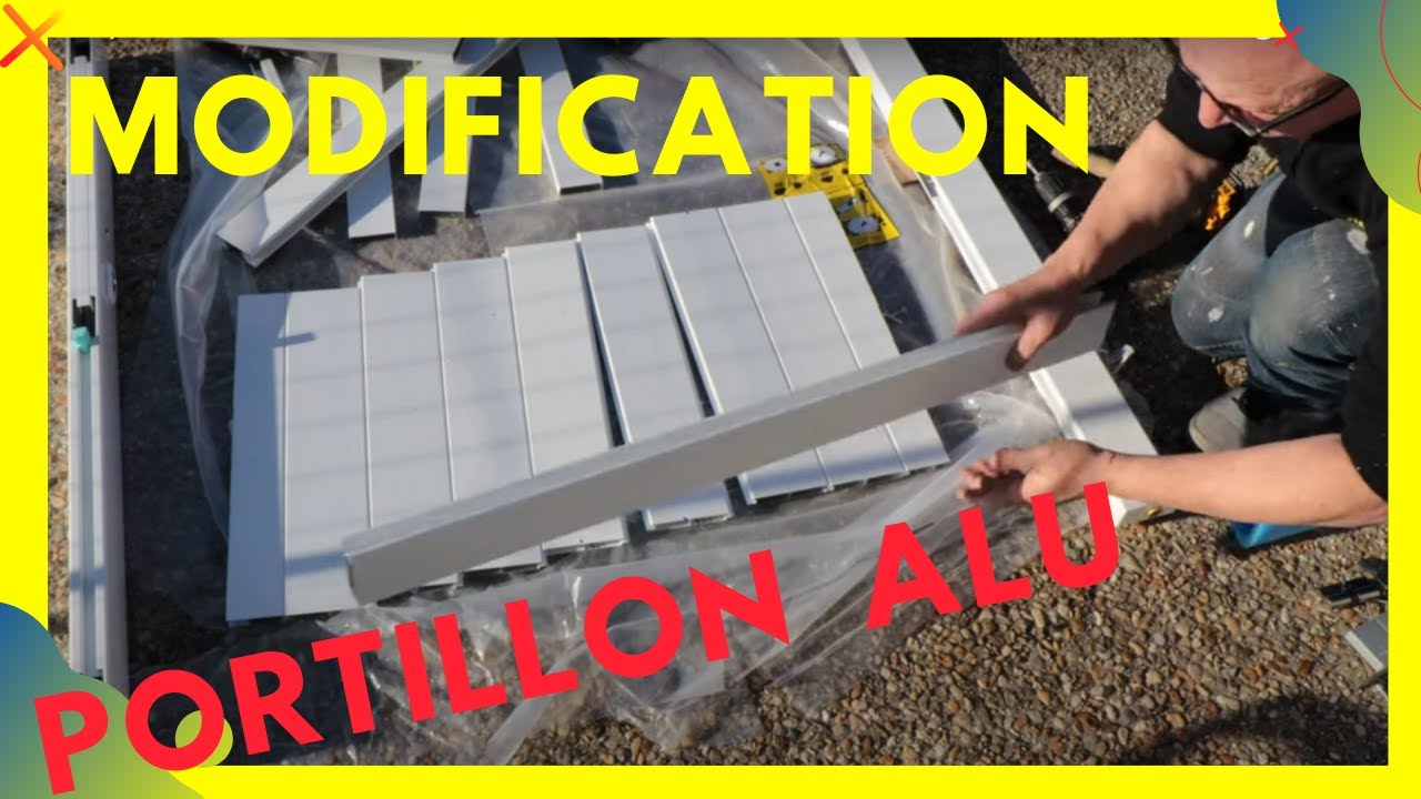 comment modifier un portillon alu trop large