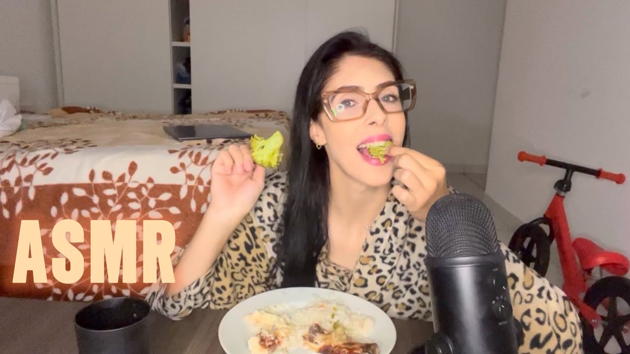 ASMR - Almoçando e conversando com vocês 🫶🏻 #mukbang #asmr