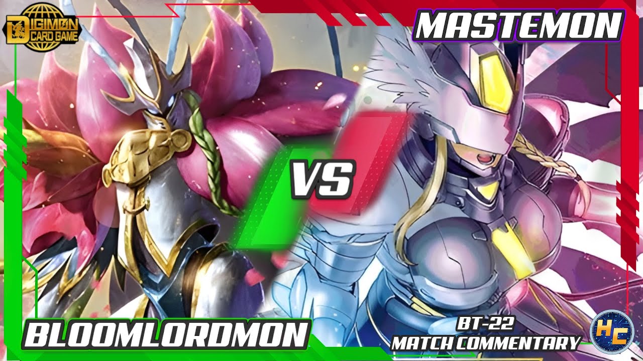 Bloomlordmon vs Mastemon - Digimon TCG BT-22 Match Commentary