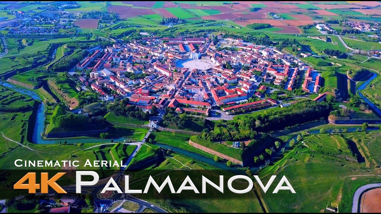 UDINE PALMANOVA 🇮🇹 Drone Aerial 4K Trieste Friuli Venezia Giulia Italy