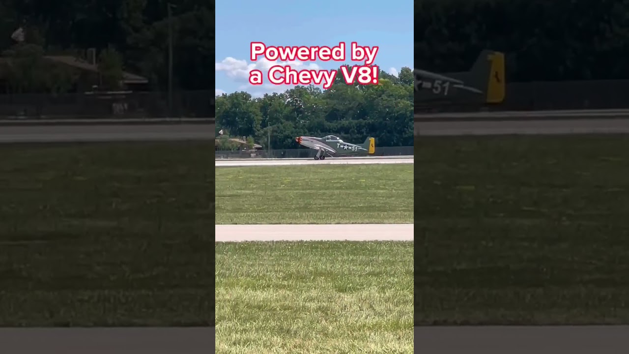 A P51 replica with Chevy V8. Does that sound badass or what?!
