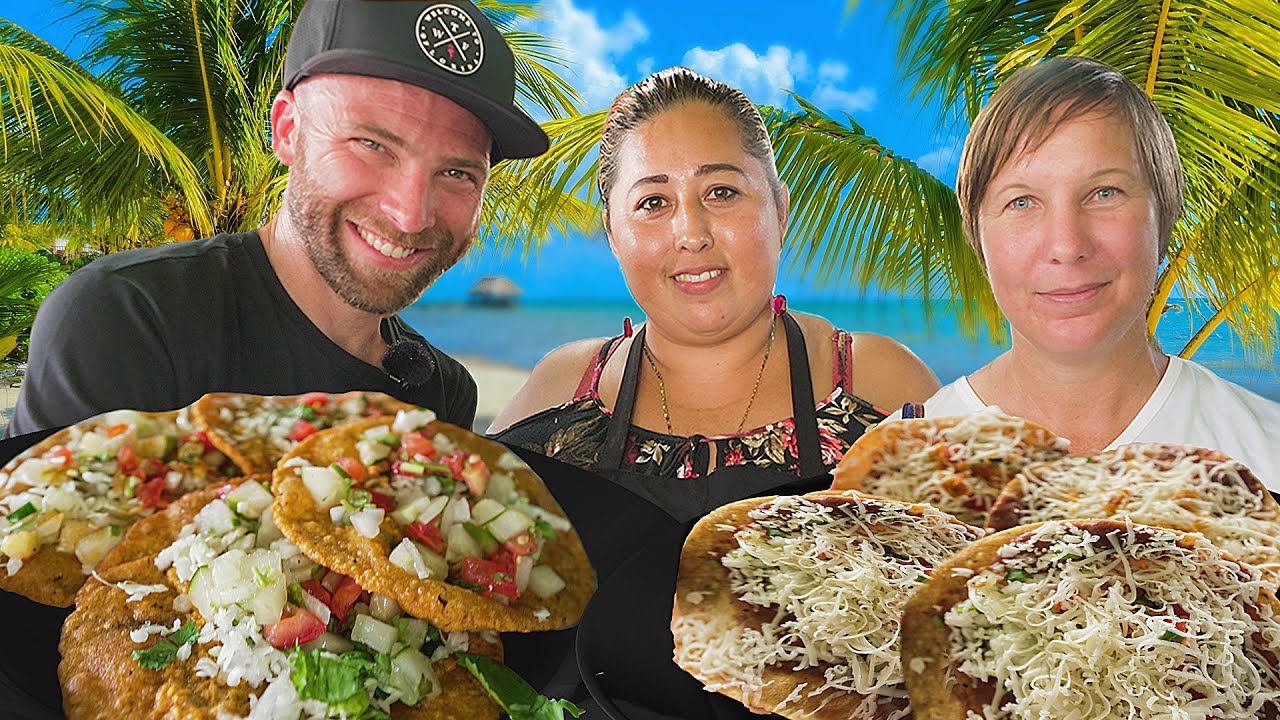 Belizean Street Food in Placencia, Belize!! 🇧🇿