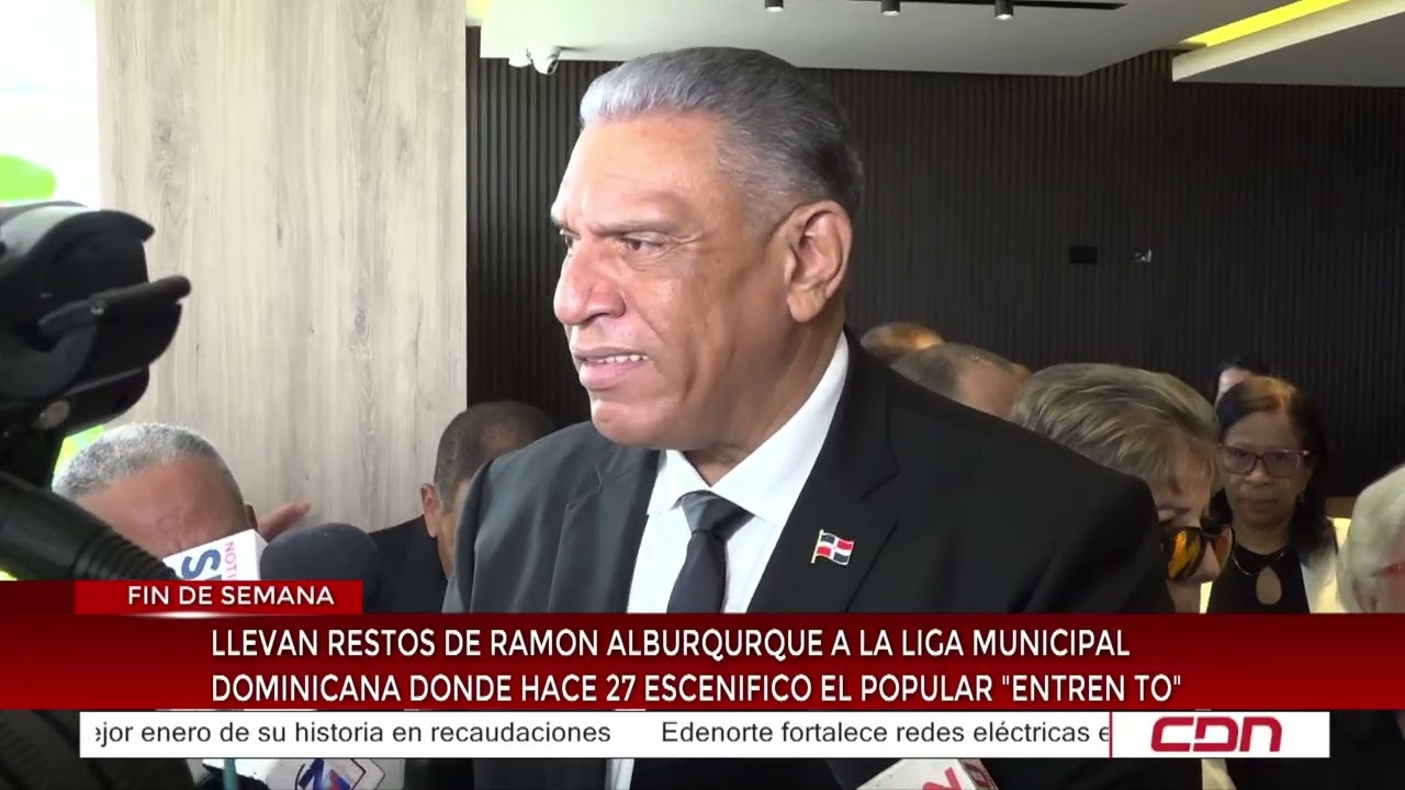 Llevan restos de Ramon Alburquerque a la Liga Municipal Dominicana