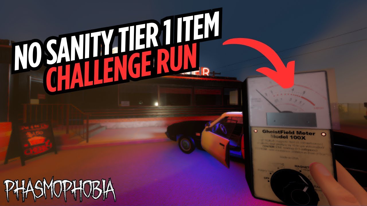 No Sanity Tier 1 Challenge Run Was ALMOST Successful | Phasmophobia Viewer Challenge