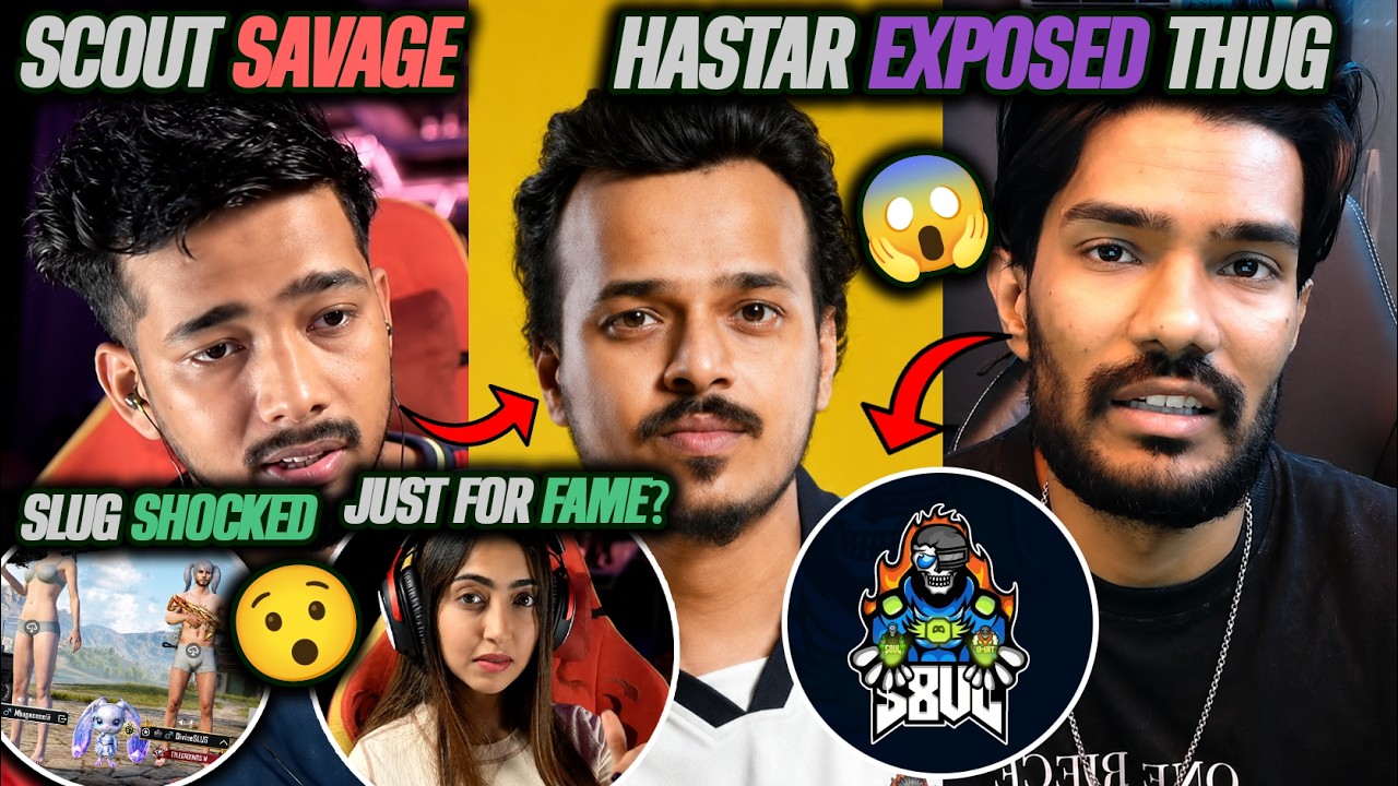 Hastar Brutal Expose S8UL & 8Bit Thug💀 Scout Savage & Slug Shocked😱 Kaashvi Thug Scam Video🤬