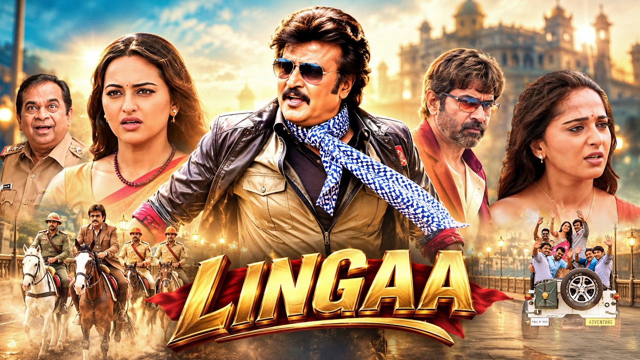 LINGAA (Hindi Dubbed) RAJINIKANTH NEW MOVIE | South Action Thriller | Jagapathi Babu, Anushka