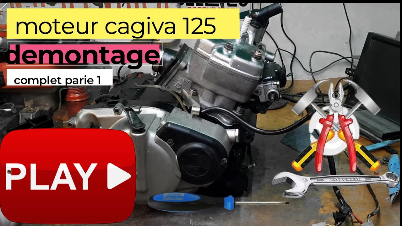 démontage moteur cagiva 125 première partie