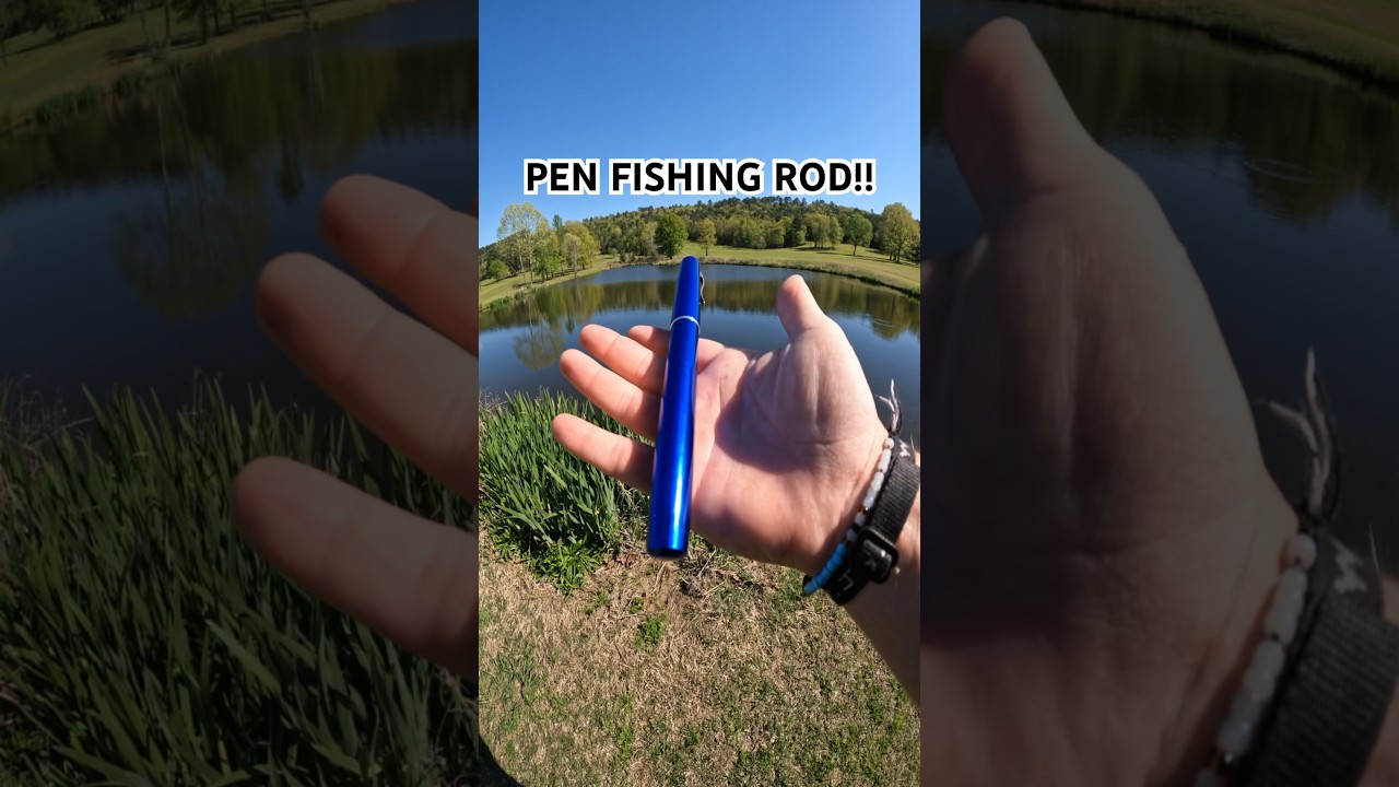 CRAZY PEN FISHING ROD!!! #bassfishing #shorts