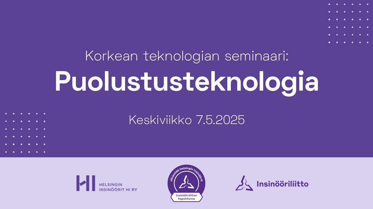 Korkean teknologian seminaari: Puolustusteknologia