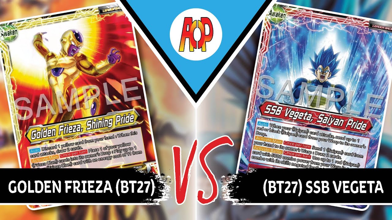 SSB Vegeta (R) vs Golden Frieza (Y) | Gameplay | DBS TCG
