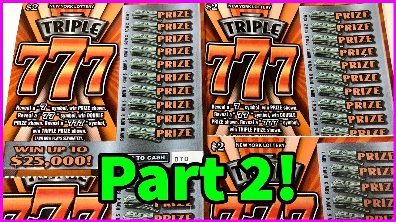 Part 2! $100 Of Triple 777! What's The Total Return? | New York Lottery Scratch Off Tickets