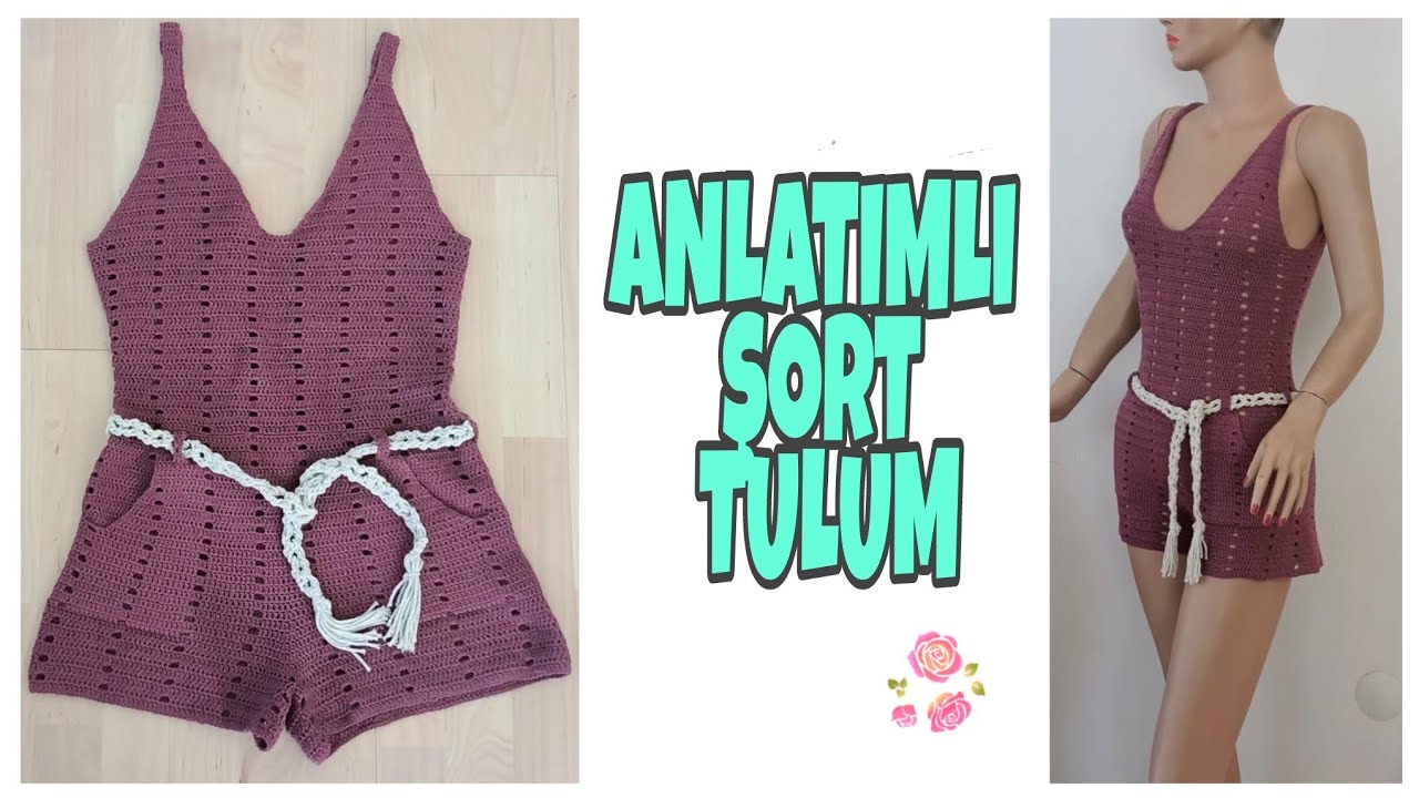 TUTORİAL CROCHET OVERALLS  part-1