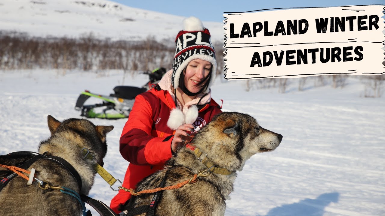 How I Went Dog Sledding in the ARCTIC CIRCLE - Lapland Road Trip Finland - Kilpisjarvi Snow Mobile
