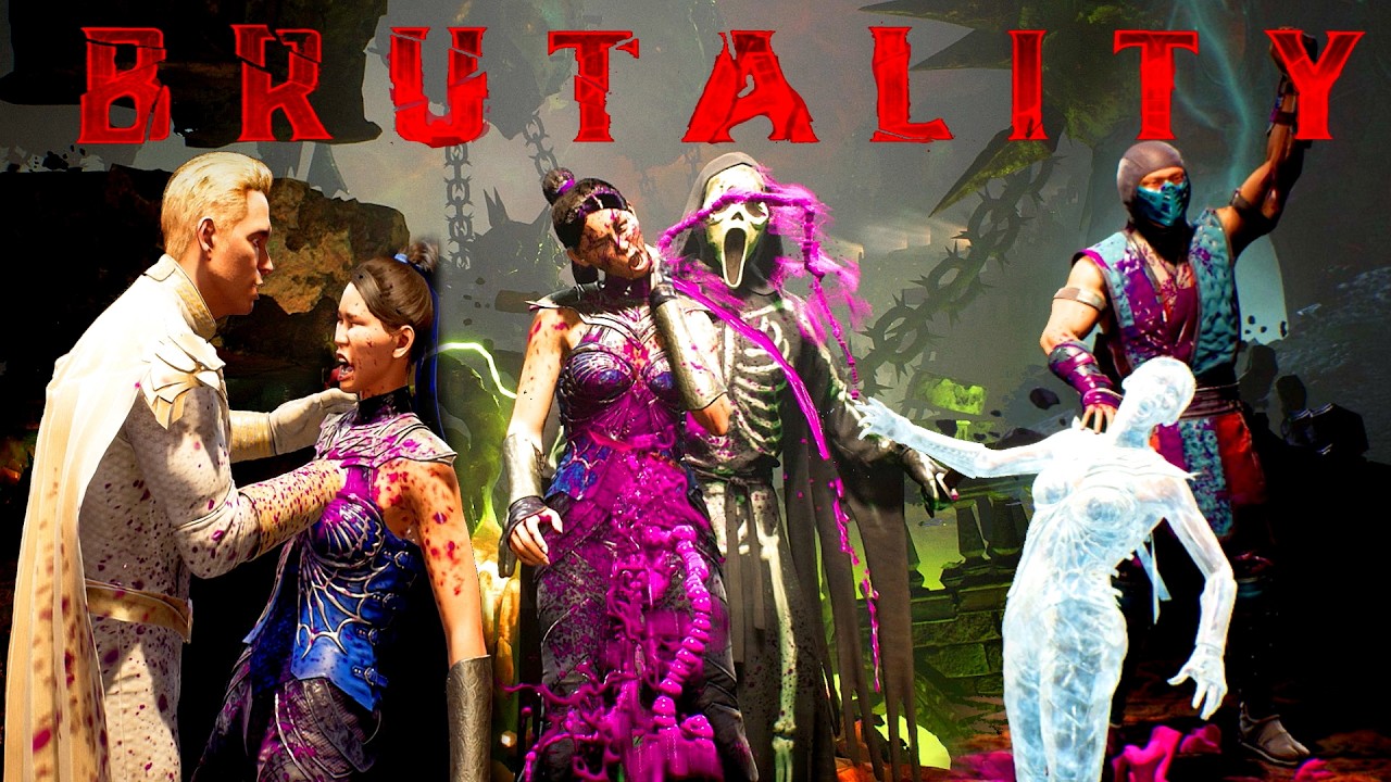 Mortal Kombat 1 All Brutalities on Kitana MK2 Movie 2025