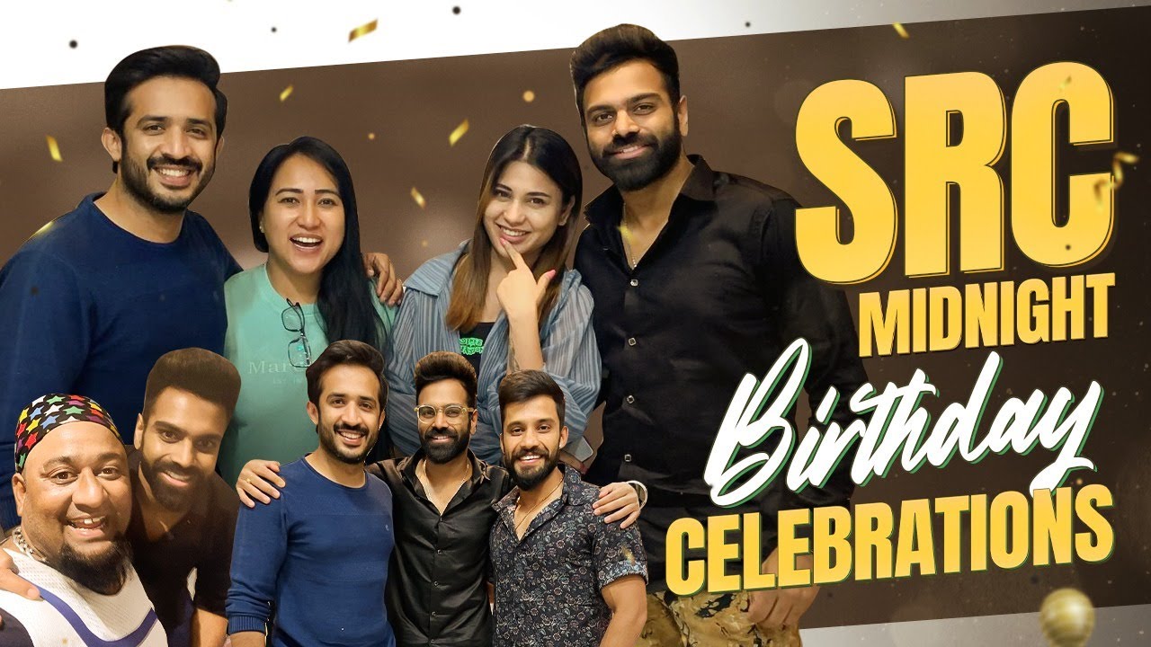 SRC Midnight Bday Celebrations | Anchor Ravi | Lobo | Viswa | Anee Master | Hamida Khatoon