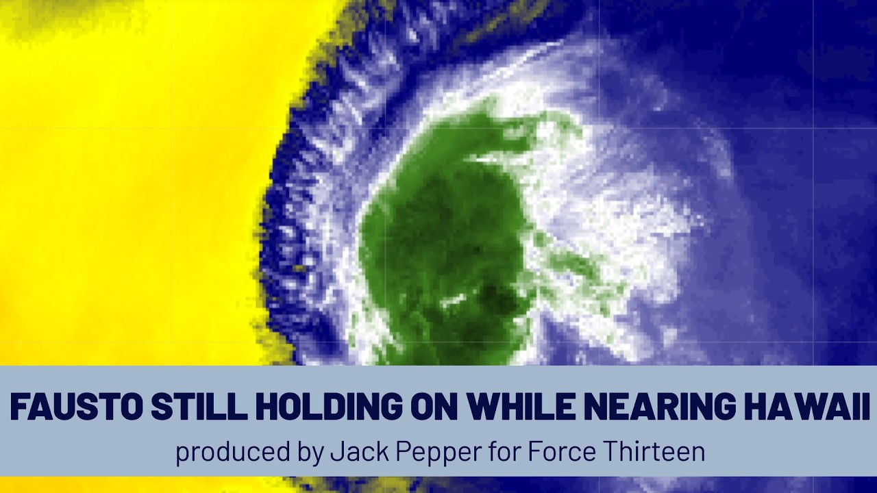 Hurricane Fausto Approaching Hawai'i