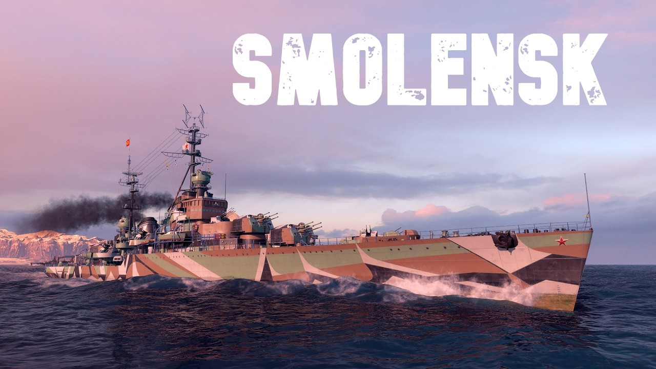 Smolensk : 330K Damage - World of WarShips.