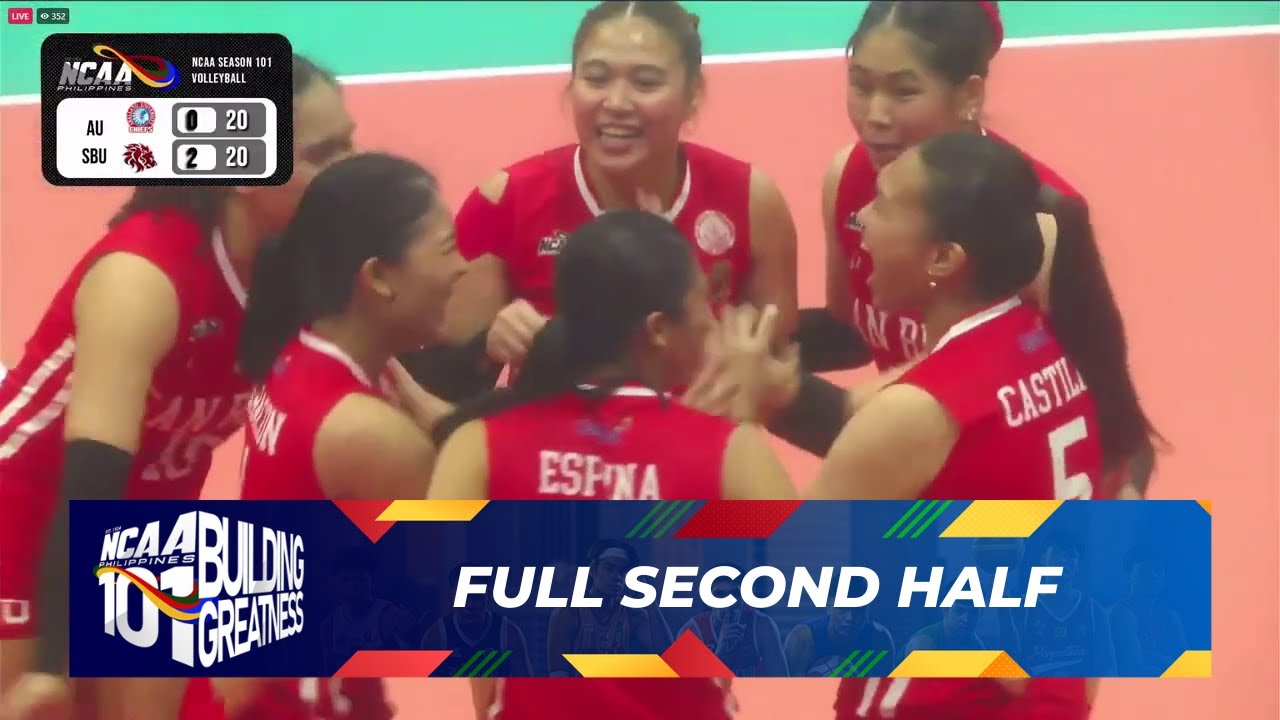 FULL SECOND HALF - Arellano Lady Chiefs vs San Beda Lady Red Spikers | NCAA Season 101