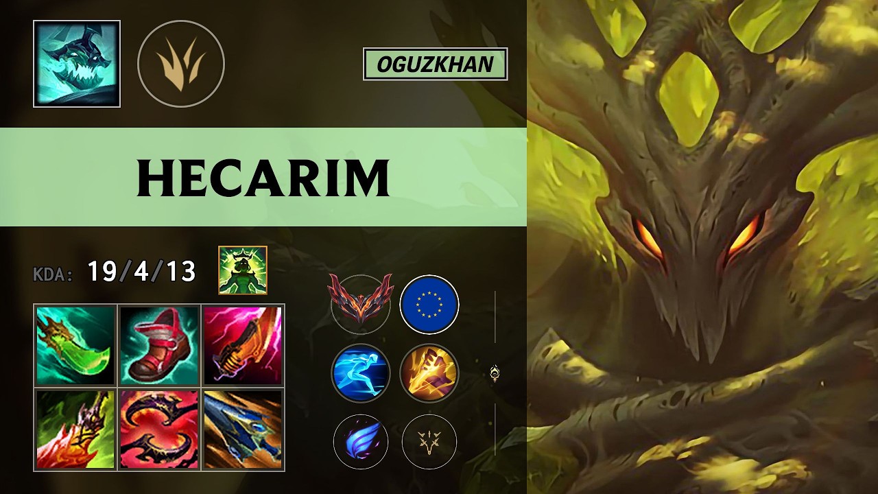 (Oguzkhan) Hecarim Jungle vs Kindred - EUW Grandmaster Patch 26.11