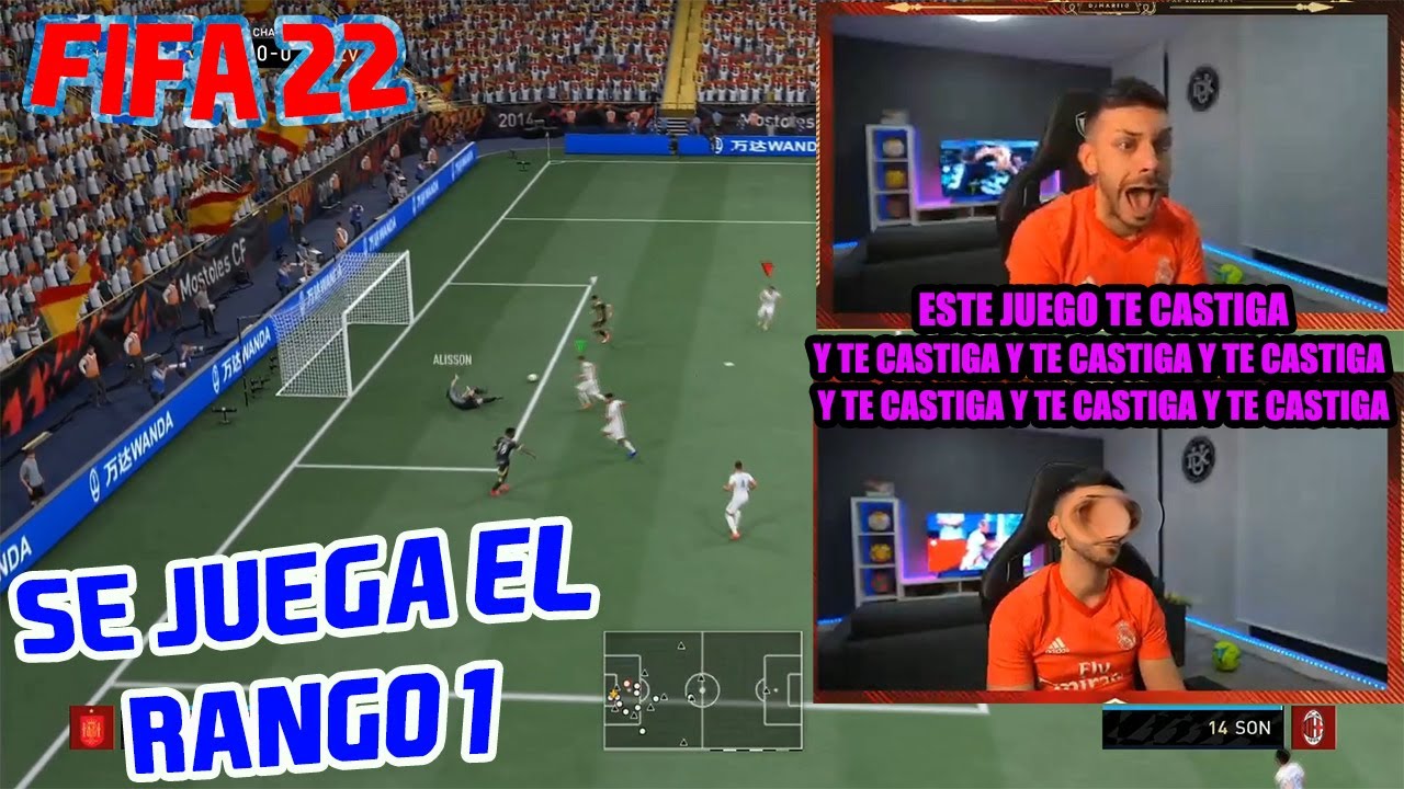 DjMaRiiO SE JUEGA EL RANGO 1 EN EL ULTIMO PARTIDO | LLOROS Y CABREOS FIFA 22