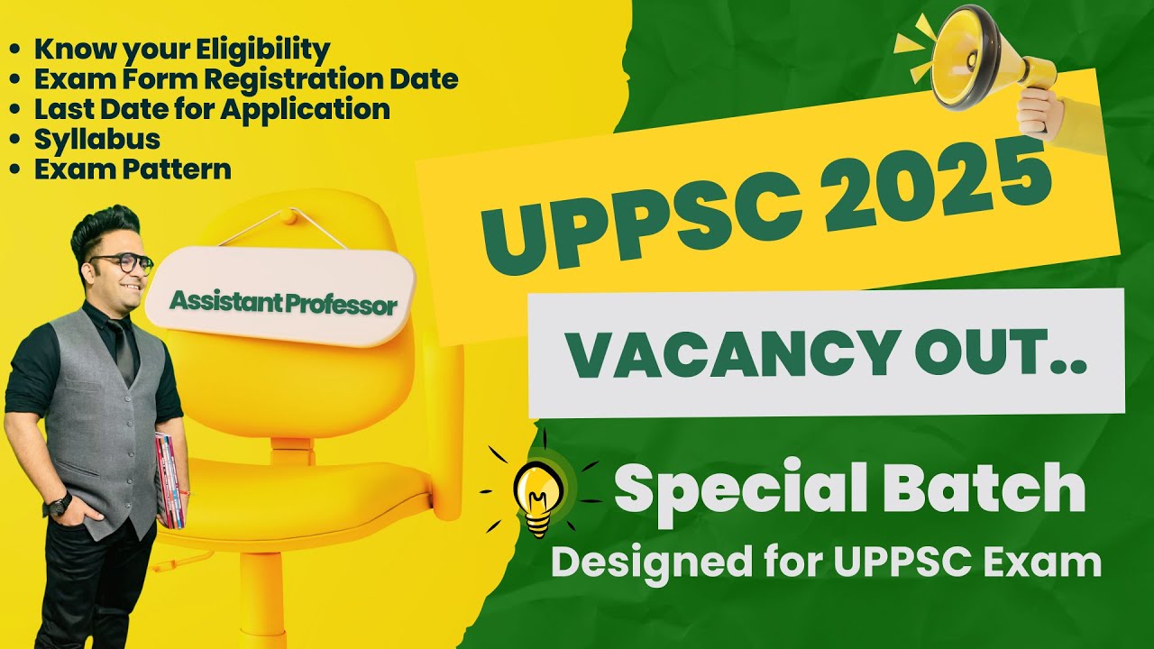 UPPSC Assistant Professor Recruitment 2025 – 1253 Posts Now Open! Apply by October 6