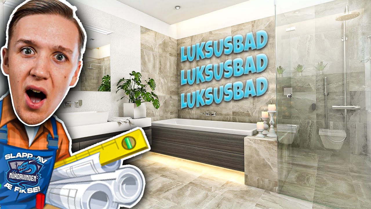 fra GAMMELT til LUKSUS BADEROM 🤑🚿 | Slapp av, Æ FIKSE! #4
