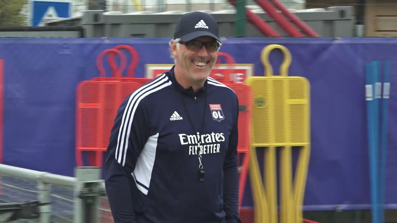OL : Laurent Blanc à l'entraînement