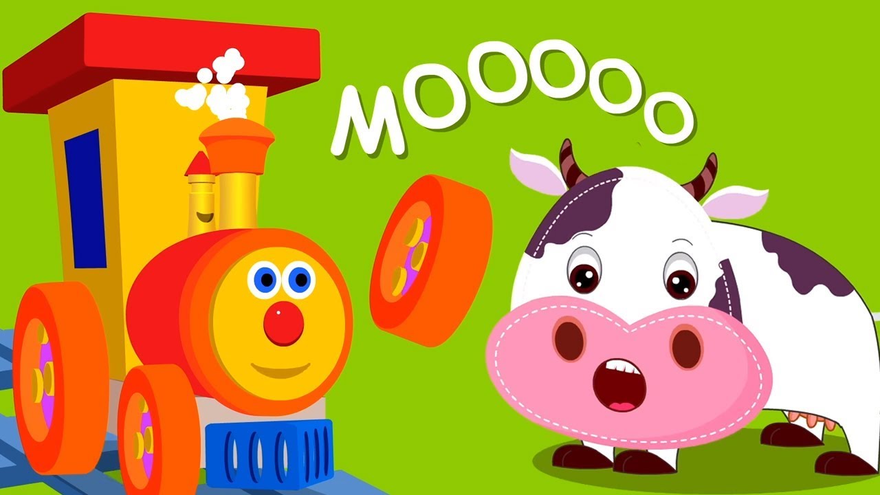 Animal Sound Song | Ben The Train | Cartoon Videos For Toddlers