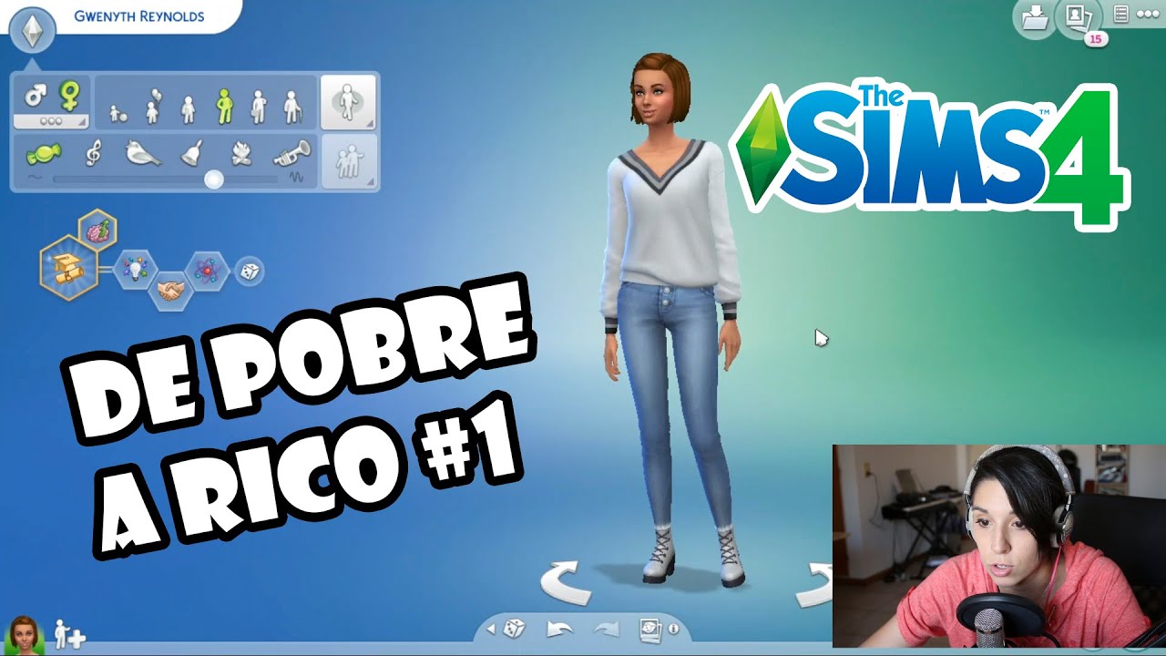 PRIMER DÍA DE GWENI | DE POBRE A RICO #1 | Los Sims 4