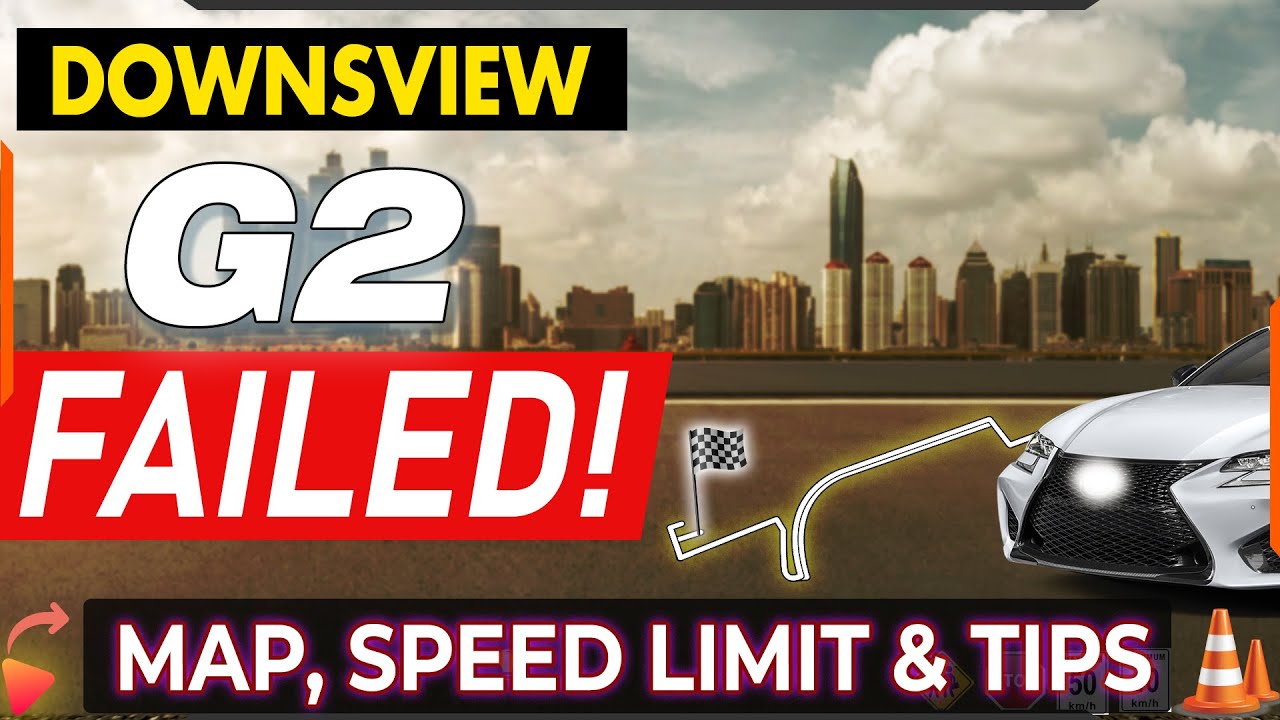 Toronto Downsview G2 Road Test| Real Road Test With Maps, Tips And Speed Limit|