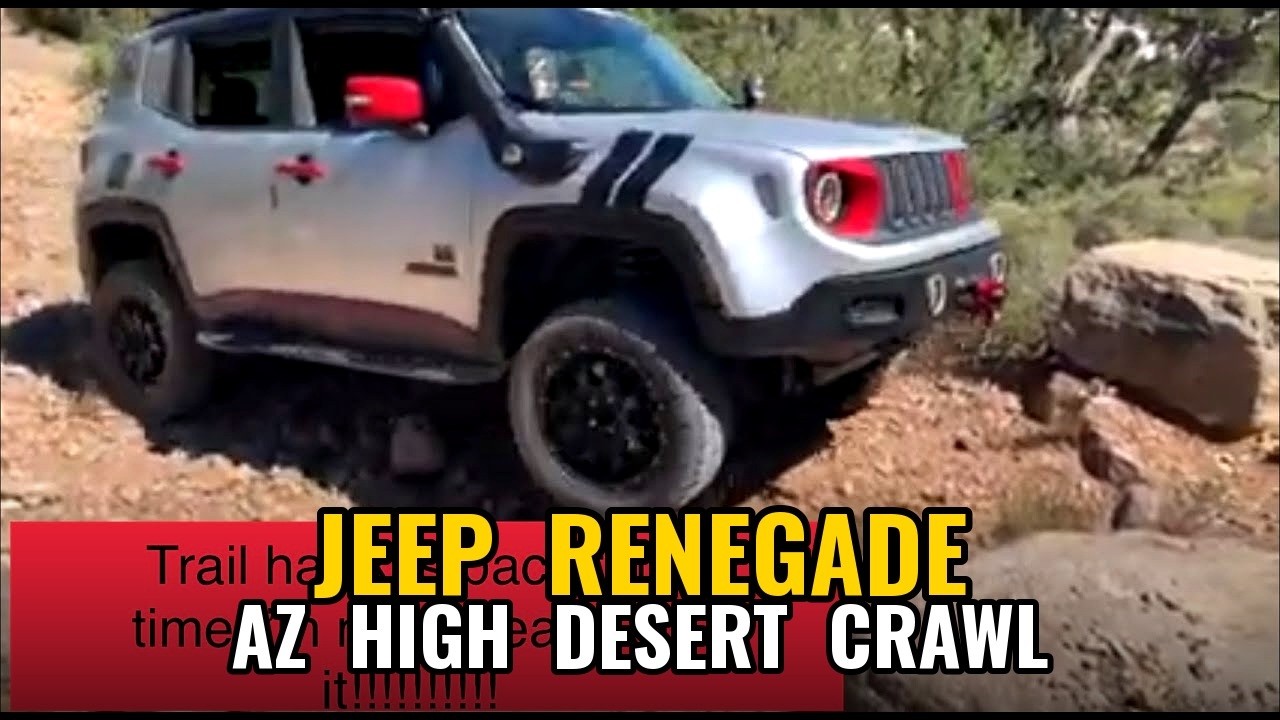 Jeep renegade trail hawk | off-road rock crawling Arizona high desert