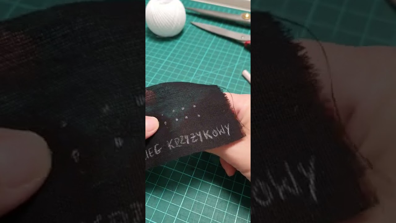 Ściegi ręczne - KRZYŻYKOWY