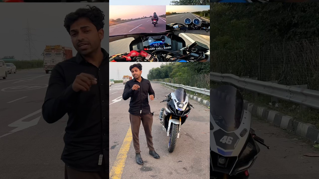 Yamaha R15 M on 167+ Km/h Top Speed🔥 #shorts