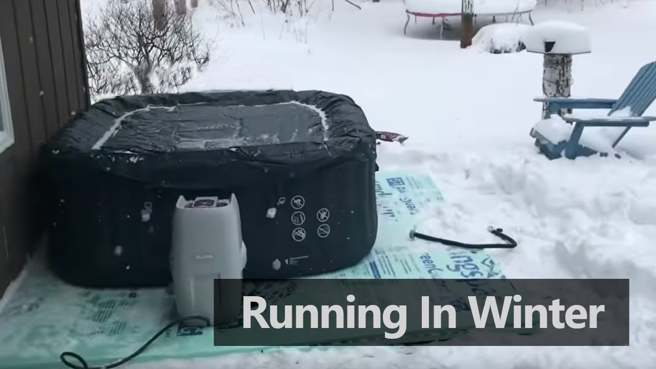 Can You Use An Inflatable Hot Tub In The Winter - Saluspa Inflatable Hot Tub