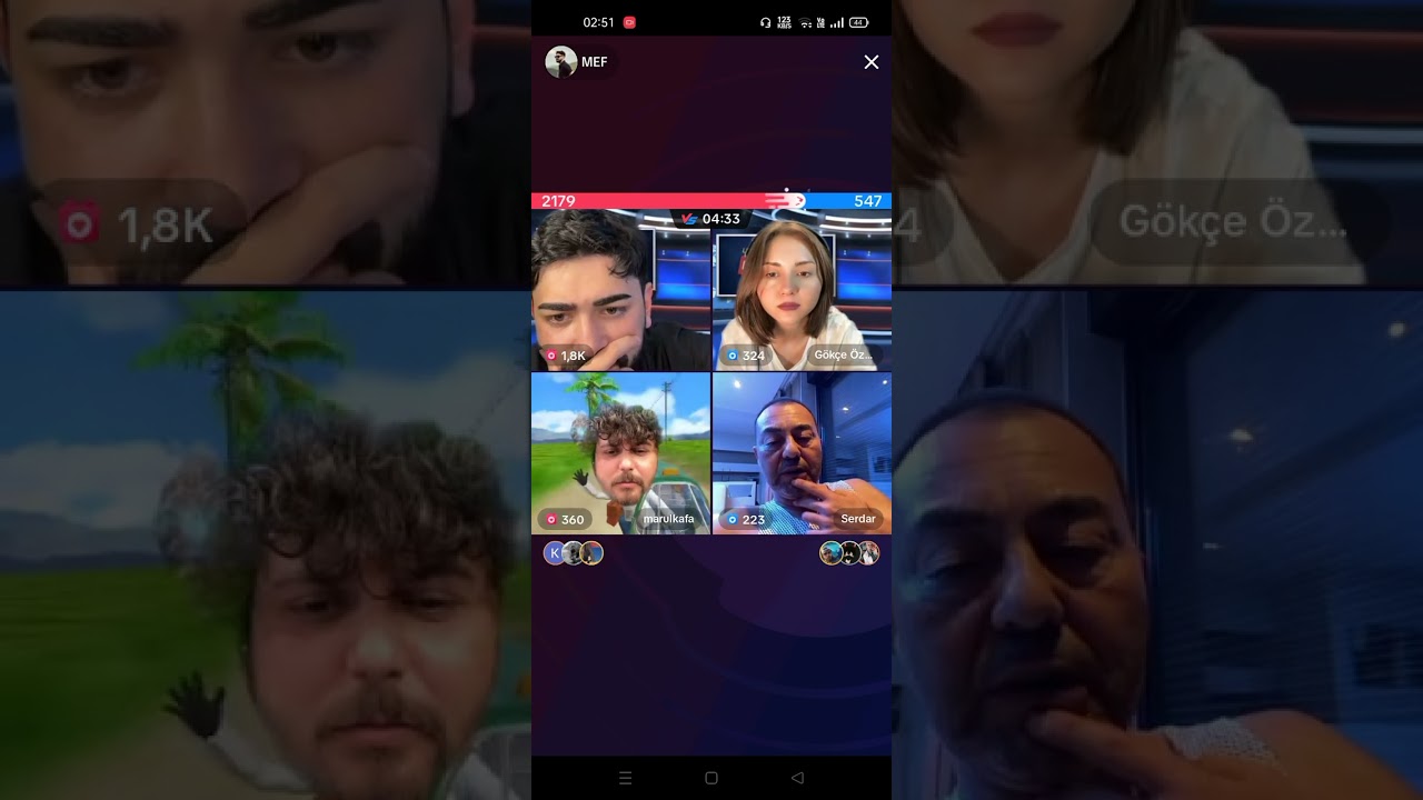Mef,Gökçe,Marul,Serdar Ortaç 2.kesintisiz yayın🤣😅|23/07/2023|