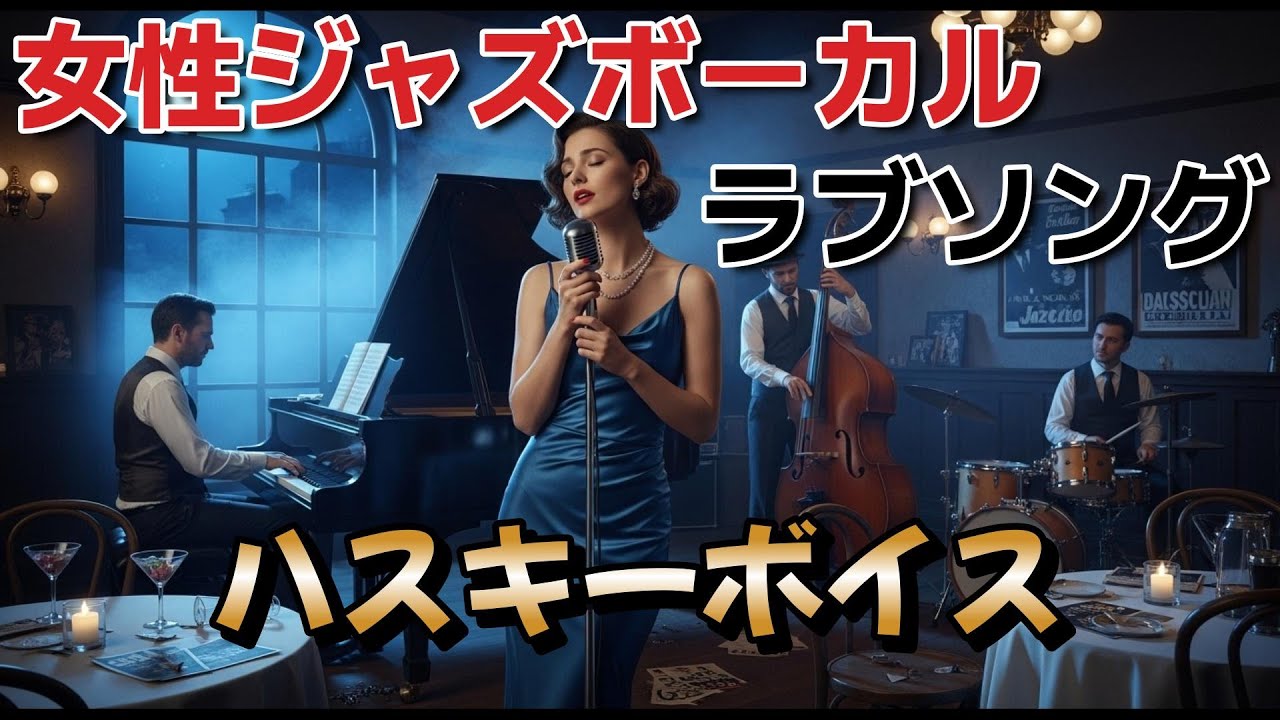 AI 「ハスキーボイスで酔わせる大人のラブソング｜女性ジャズシンガーが歌う極上のラブソング」
