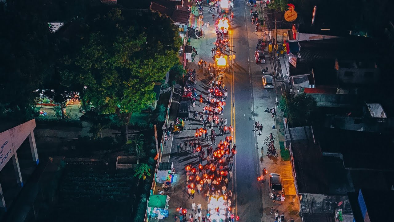 Drone shot at San Isidro Iriga City | Biyernes Santo Procession