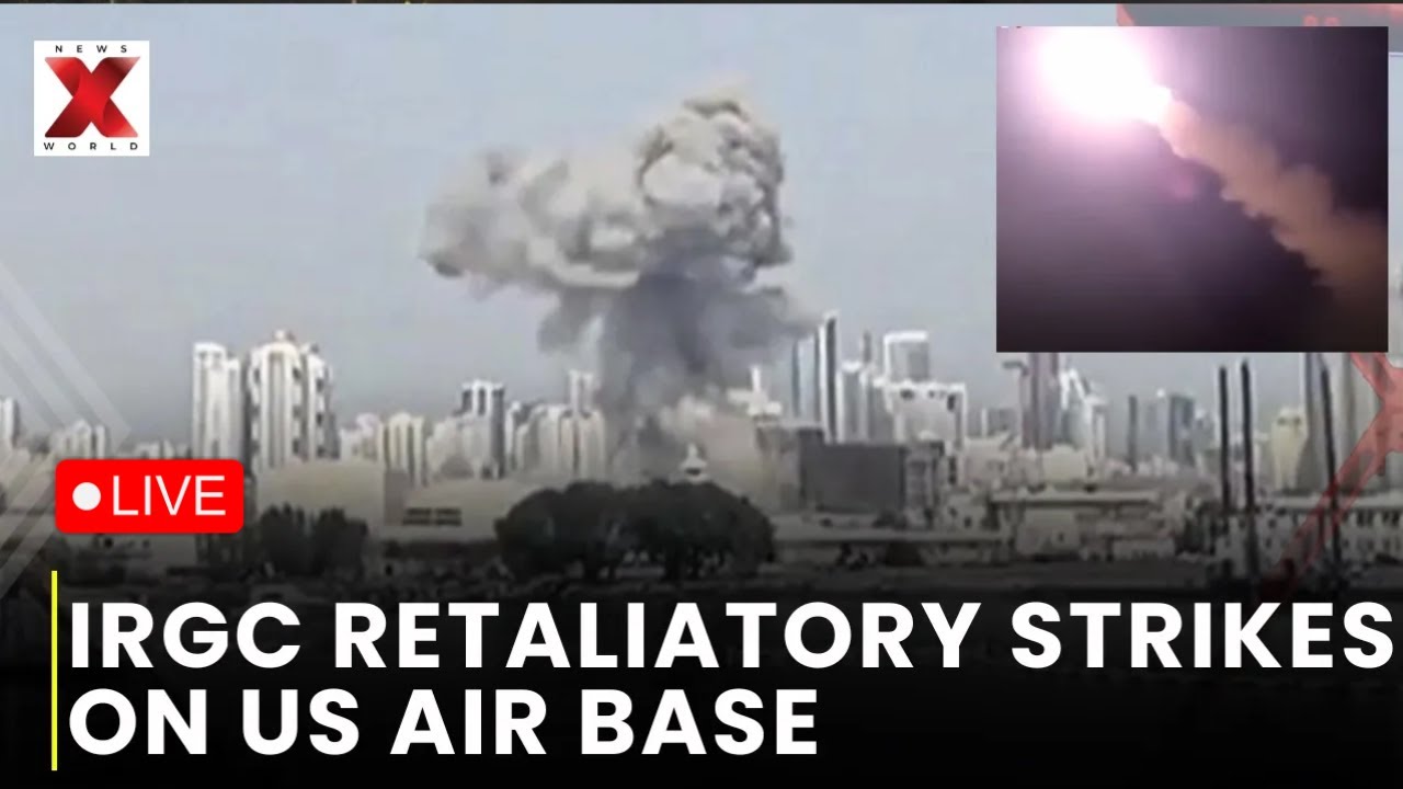 LIVE : IRGC Claims Retaliatory Strike On US Air Base After Sirik Attack | NewsX World
