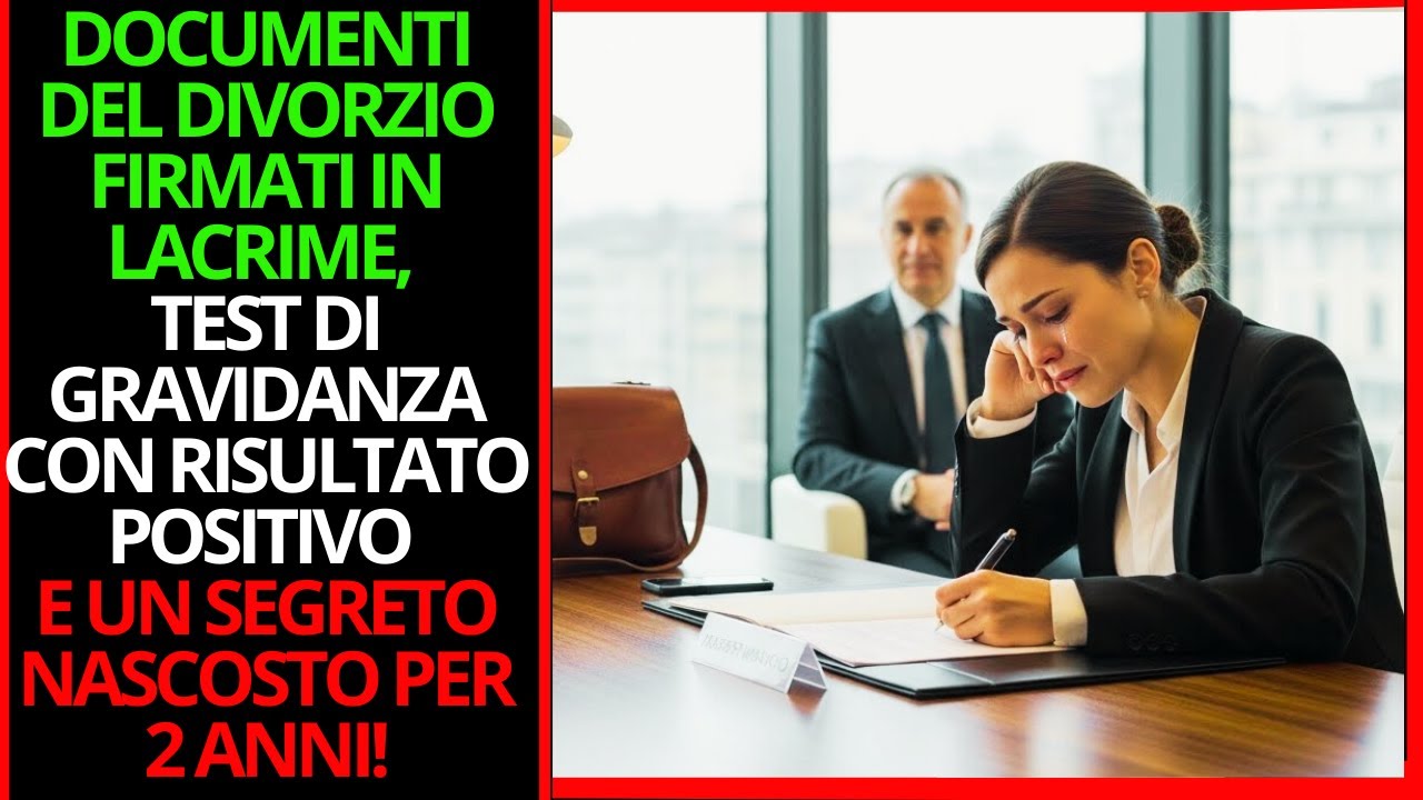 DIVORZIO FIRMATO IN LACRIME, TEST DI GRAVIDANZA POSITIVO E 2 ANNI DI SILENZIO!