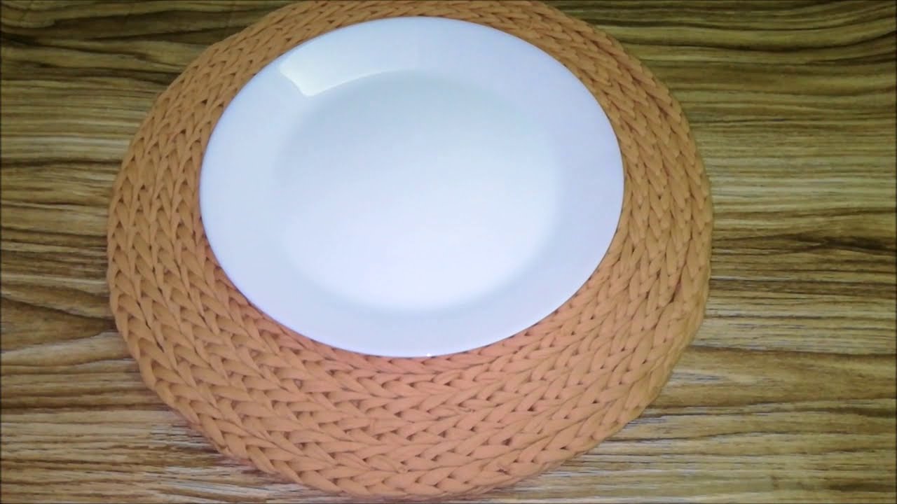 DIY Easy Coasters | How to make Coasters كوستر بخيط الكليم سهل وسريع للاواني الساخنه