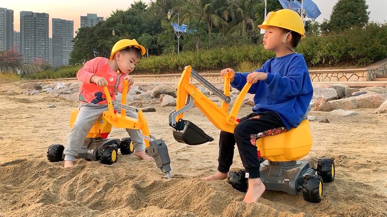 Fengfeng Play Toy Excavator and Toy Car
