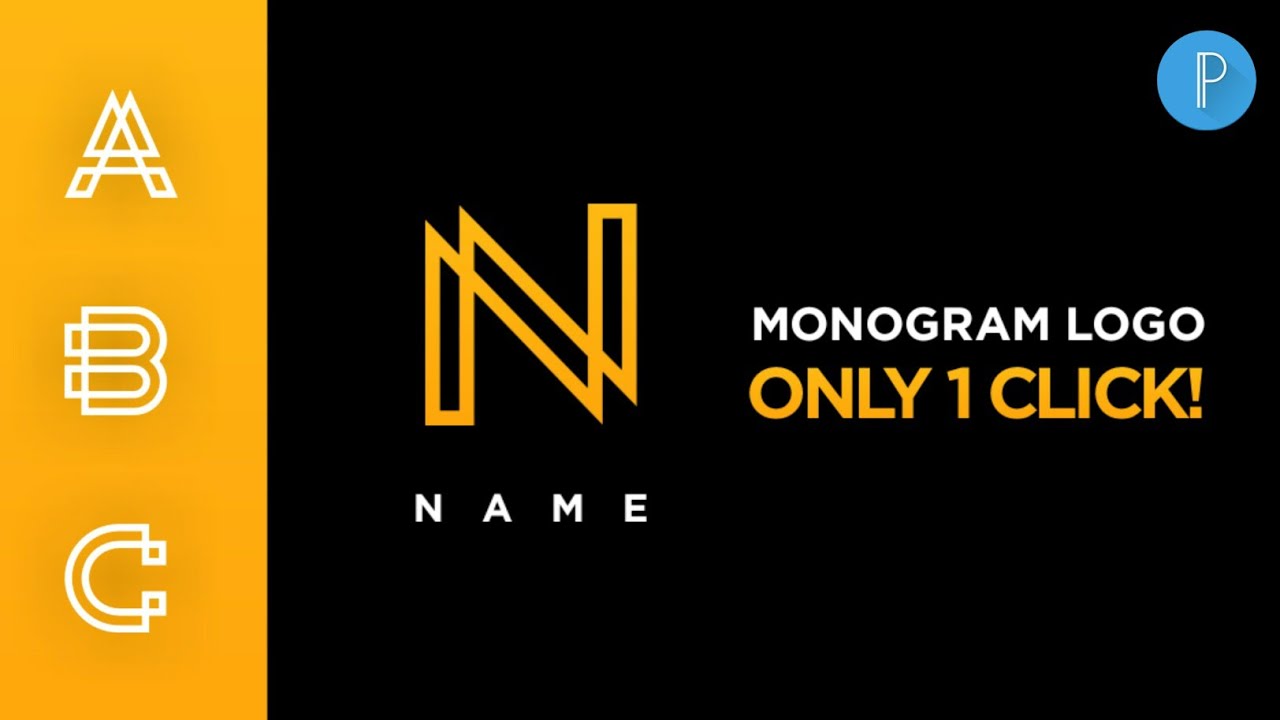 MAKE COOL MONOGRAM LOGO DESIGN ONLY IN ONE CLICK ON ANDROID | BEST FONTS FOR LOGO |#ARTISTWORLD #AW