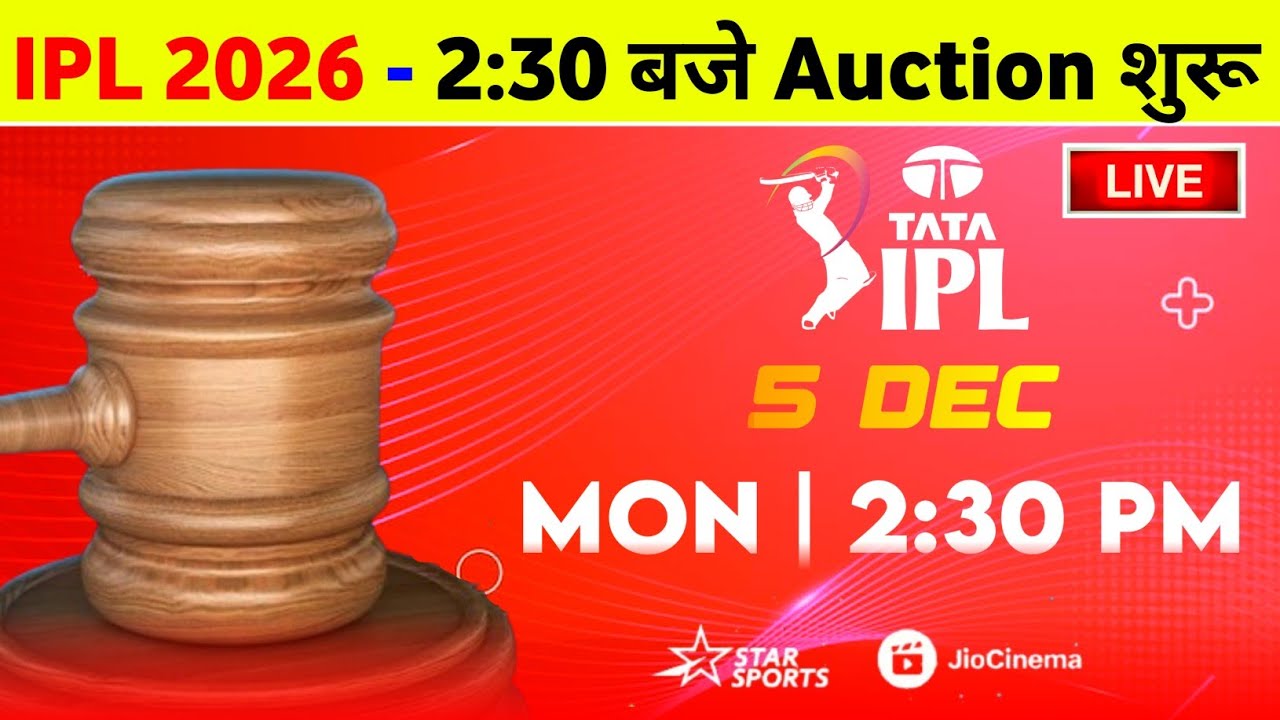 IPL Auction 2026 Kab Hoga - Official Date Announce Of Mini Auction || IPL 2026 Auction Date