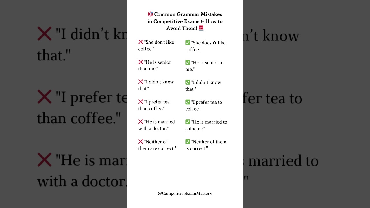 Top Grammar Mistakes to Avoid in Competitive Exams | CSS, PMS, & English Tips! #englishgrammar
