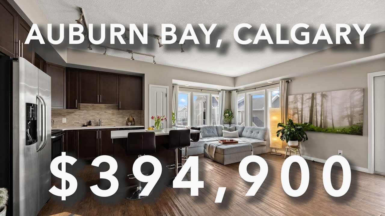 Tour a STUNNING Corner Unit Townhome In Calgary's Premier Lake Community of Auburn Bay🏡 #yychomes