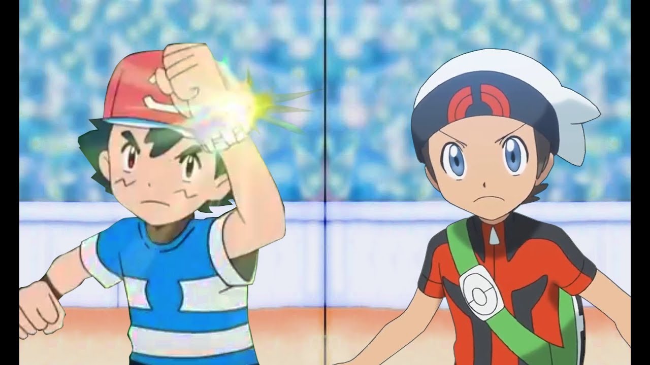 Pokemon Battle USUM: Ash Vs Brendan (Z-Move Vs Mega Evolution)
