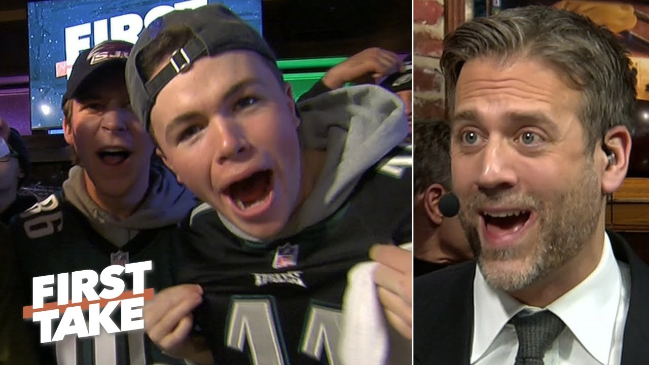 Max Kellerman rips Carson Wentz in front of hyped Eagles fans | First Take