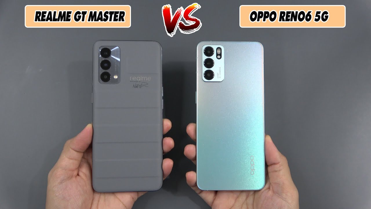Realme GT Master Edition vs Oppo Reno6 5G | SpeedTest and Camera comparison