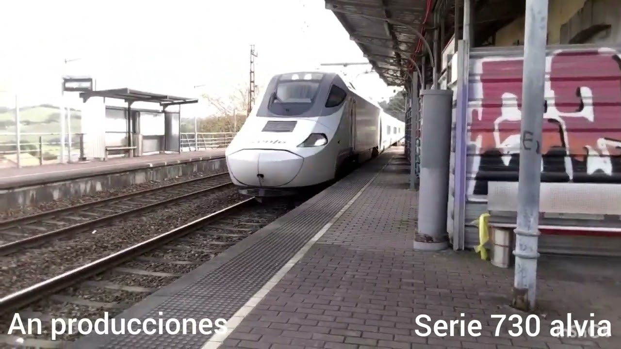 TRENES RENFE A SU PASO POR VILLABONA DE ASTURIAS (UHD 4K)