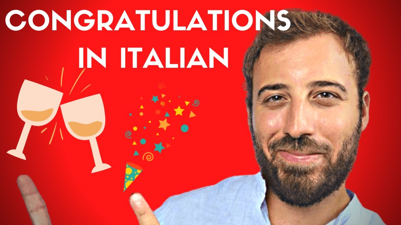 HOW TO SAY CONGRATULATIONS in Italian!🎉 (ITA/ENG Subtitles)